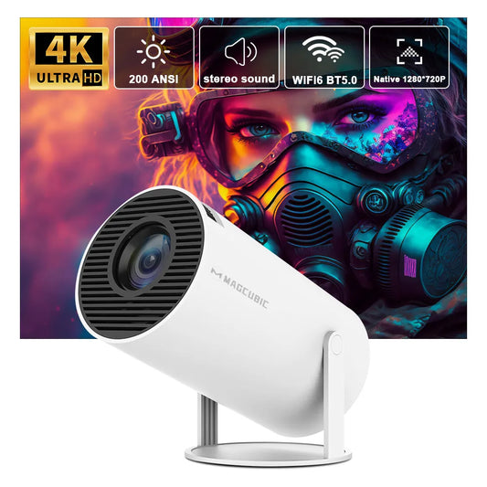 1080P Bluetooth Projector, Android, Wifi 6, HDMI
